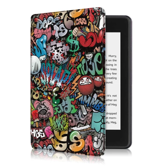 Amazon Kindle Paperwhite 2018 Smart Tok - Graffiti