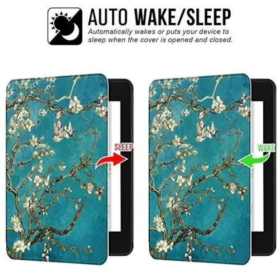 Amazon Kindle Paperwhite 2024 12. generációs és Colorsoft Smart Tok Sakura cseresznyevirág